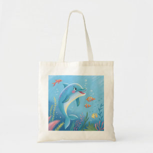 Vrolijke dolfijnmomenten tote bag