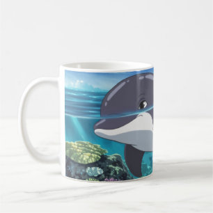 Vrolijke Dolphin Splash Mok