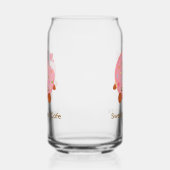 Vrolijke donut met spikkels blikvorm glas (Rechts)