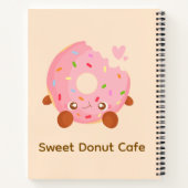 Vrolijke donut met spikkels notitieboek (Achterkant)