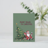 Vrolijke Dronken, Ik ben Kerstman Briefkaart (Staand voorkant)