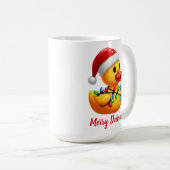 Vrolijke Duckmas, Santa Rubber Duck Kerstmis Koffiemok (Voorkant rechts)