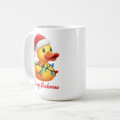 Vrolijke Duckmas, Santa Rubber Duck Kerstmis Koffiemok (Voorkant links)