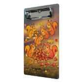 "Vrolijke eekhoorns verzamelen noten" Mini Klembord (Angled2)