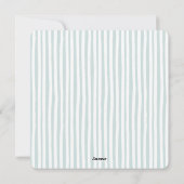 Vrolijke eenvoudige elegante kerstkaart met meerde (Achterkant)