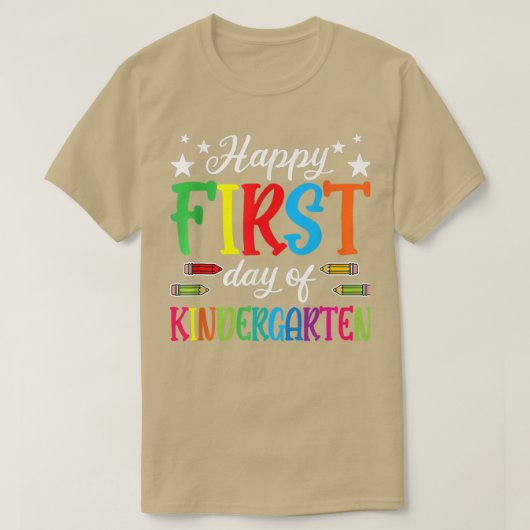 Vrolijke eerste dag van de kinderarts, terug naar  t-shirt (Design voorkant)
