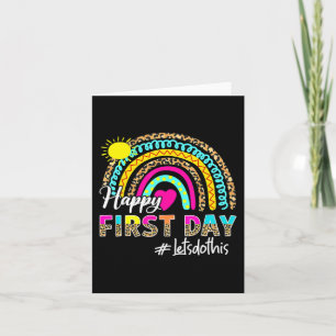 Vrolijke eerste dag van de school, laten we dit te kaart