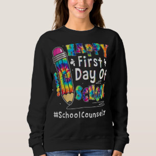 Vrolijke eerste dag van schooladviseur terug naar  trui