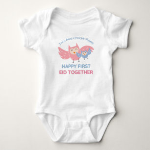 Vrolijke eerste EID bij mama - Aangepaste naam+Jaa Romper