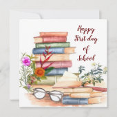 Vrolijke eerste schooldag (Voorkant)