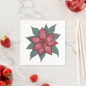 Vrolijke Elegant Bloem Papier servetten (Insitu)