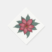 Vrolijke Elegant Bloem Papier servetten (Hoek)