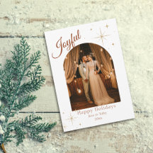 Vrolijke Elegante Foto Kerst Kaart