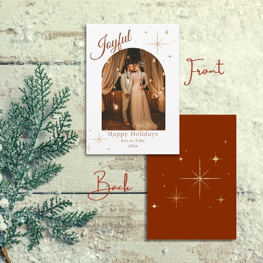 Vrolijke Elegante Foto Kerst Kaart