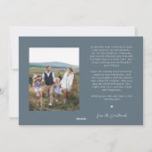 Vrolijke Elegante Script Leiste Multi Foto Vakanti Feestdagenkaart (Achterkant)