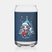 Vrolijke elf blikvorm glas (Achterkant)