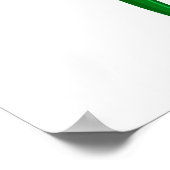 Vrolijke Elf met cadeaupatroon Poster (Hoek)