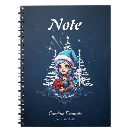 Vrolijke elf notitieboek (Voorkant)