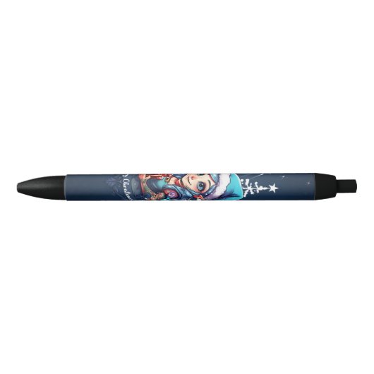 Vrolijke elf zwarte inkt pen (Voorkant)