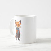 Vrolijke en avontuurlijke Fox illustratie Koffiemok (Voorkant links)