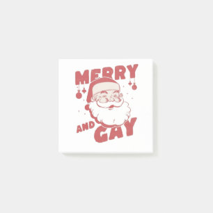 Vrolijke en Gay Grappige Kerstmis LGBTQ Trots Post-it® Notes