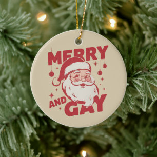 Vrolijke En Gay Kerstman Lgbtq Kerstmis Ho Ho Homo Keramisch Ornament