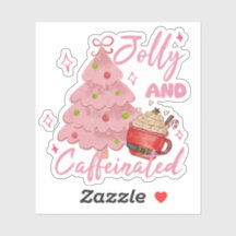 Vrolijke en Gecaffeïneerde Kerstboom Koffie Design