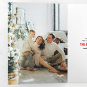 vrolijke en heldere eenvoudige multifoto drieluik wenskaart (Binnenzijde eerst)