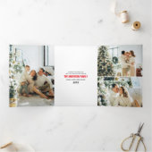 vrolijke en heldere eenvoudige multifoto drieluik wenskaart (Binnen)