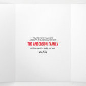 vrolijke en heldere eenvoudige multifoto drieluik wenskaart (Binnenkant midden)