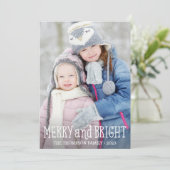 Vrolijke en heldere foto Kerst Kaarten (Staand voorkant)