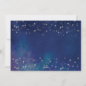 Vrolijke en heldere kerst foto sterrennacht feestdagenkaart (Achterkant)