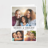 Vrolijke en heldere kerstfoto feestdagen kaart (Voorkant)