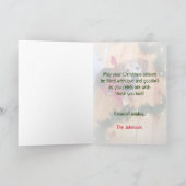 Vrolijke en Heldere Kerstmis van de Boog van de Feestdagen Kaart (Binnen)