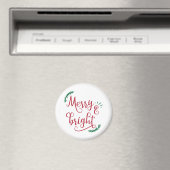 vrolijke en heldere Kerstvakantie Magneet (Insitu (Vaatwasser))