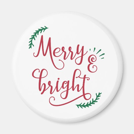 vrolijke en heldere Kerstvakantie Magneet (Voorkant)