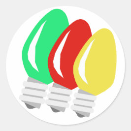 Vrolijke en heldere kerstverlichting Stickers