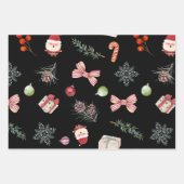 Vrolijke en heldere kerstversieringen inpakpapier vel (Voorkant)