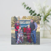 Vrolijke en heldere klassieke kerstkaart kaart (Staand voorkant)