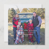 Vrolijke en heldere klassieke kerstkaart kaart (Voorkant)