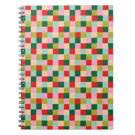 Vrolijke en heldere kleurblokken notitieboek