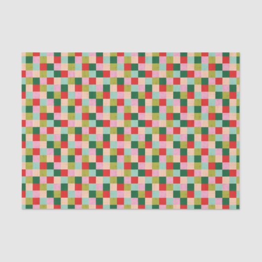 Vrolijke en heldere kleurblokken tissuepapier (Voorkant)