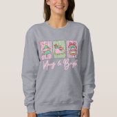 Vrolijke en heldere preppy Kerstmis Trui (Voorkant)