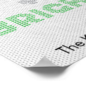 Vrolijke en heldere typografie Kersttrui Poster (Hoek)