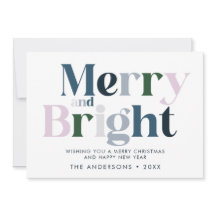 Vrolijke en heldere typografie Modern Kerstmis