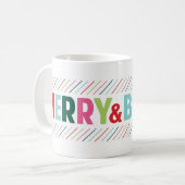 Vrolijke en heldere Vrolijke Vakantie Koffiemok (Voorkant links)