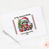 Vrolijke en kleurrijke Sticker voor kerstcadeaus (Envelop)
