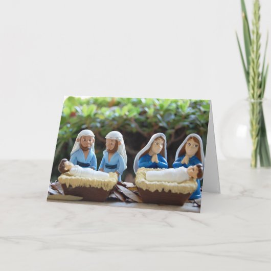 Vrolijke en Lesbische Kerstkaart Feestdagen Kaart (Voorkant)