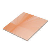 Vrolijke en levendige stralen van perzik keramisch tegeltje (Zijkant)