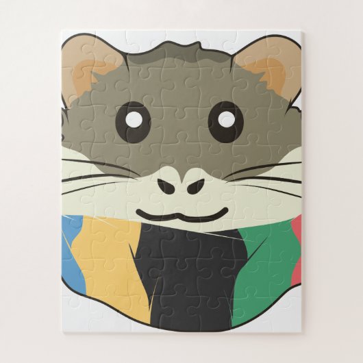 Vrolijke en luchtige hamster legpuzzel (Verticaal)